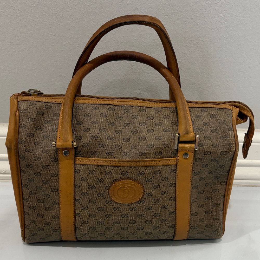 Gucci Micro GG Monogram Boston Bag